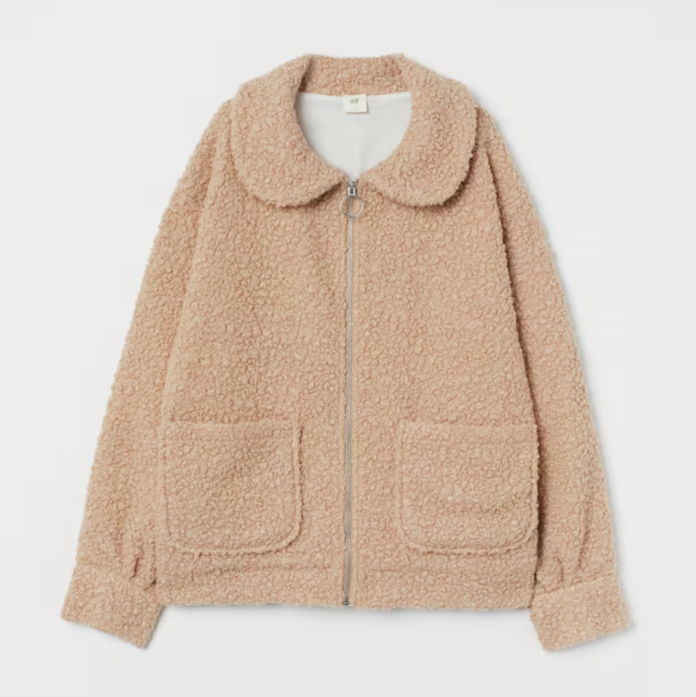 H&M Shearling Teddy Bear Jacket size M